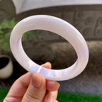 细糯种淡紫罗兰平安镯（58.4mm）（yc229799）