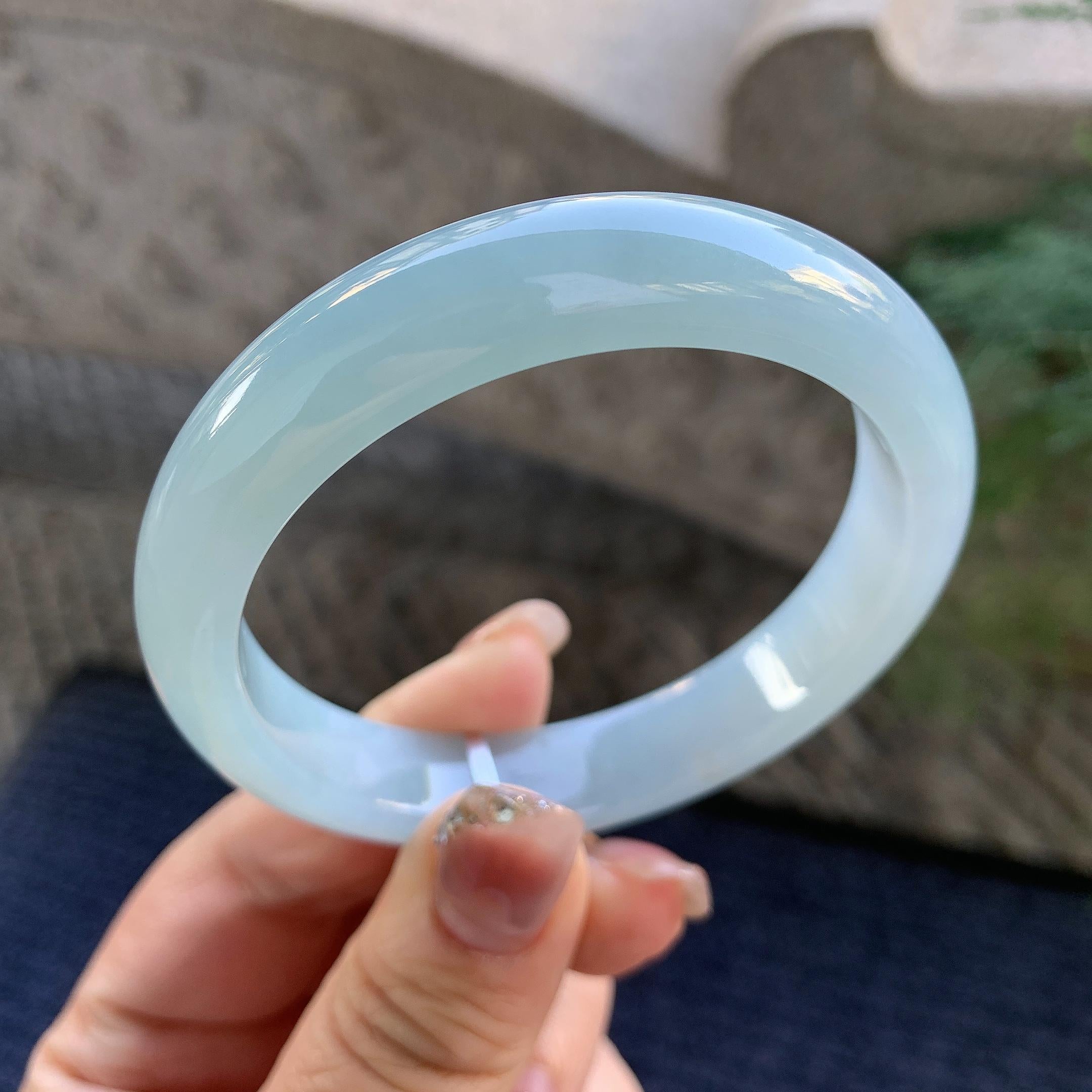 细糯种晴底平安镯（55.6mm）（yc294657）