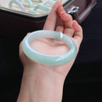 冰种飘花翡翠手镯（57.7mm）（yc016519）