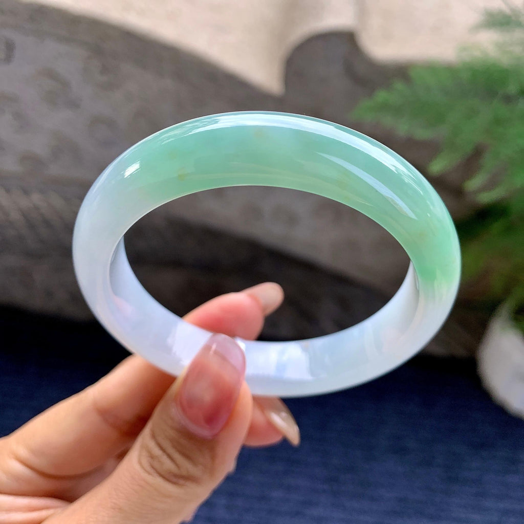细糯种半山水平安镯（54.7mm）（yc295586）