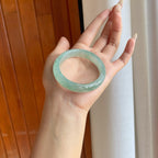 冰种飘花翡翠贵妃镯（55mm）（yc269671）