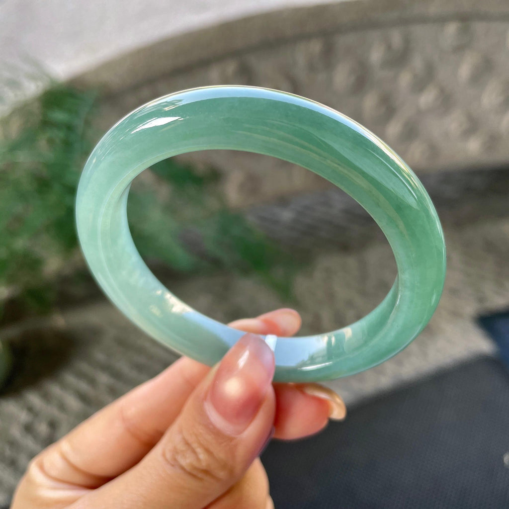 细糯种油青平安镯（54.3mm）（yc305679）