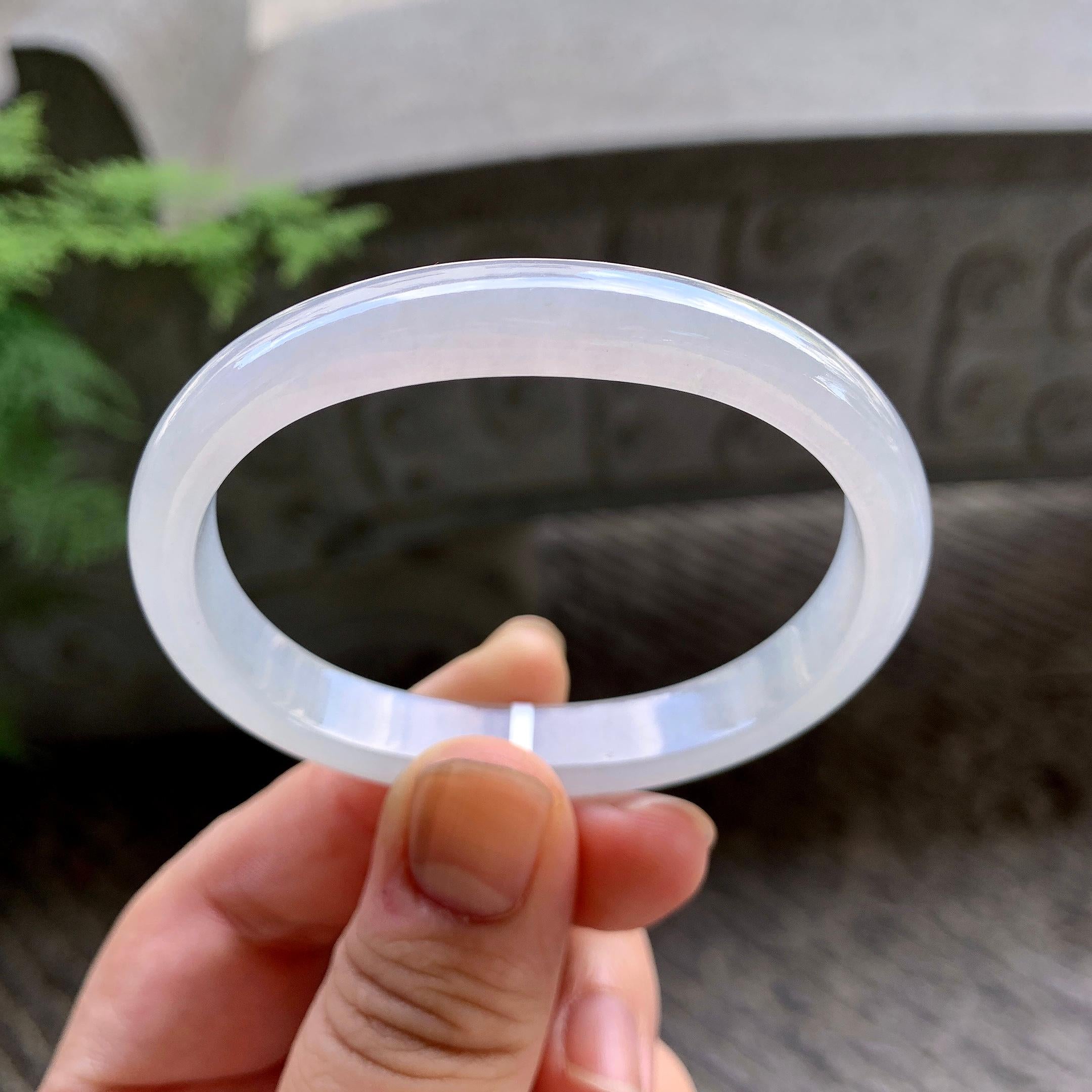 糯冰种无色贵妃手镯（54mm）（yc202392）