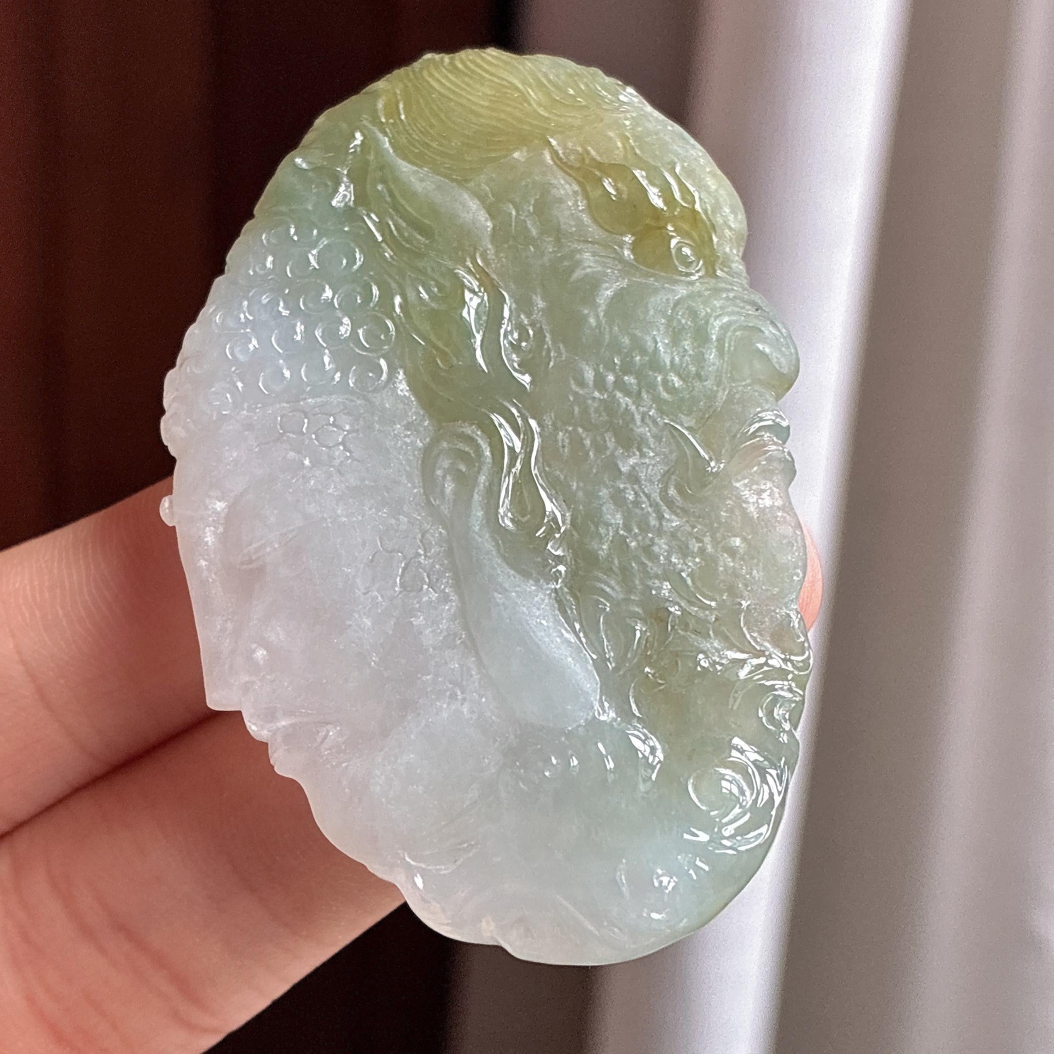 糯冰黄翡一念之间 天然缅甸A货翡翠（yc464953）