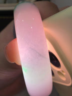 糯冰种春彩宽版轮胎手镯（58.5mm）（yc253001）