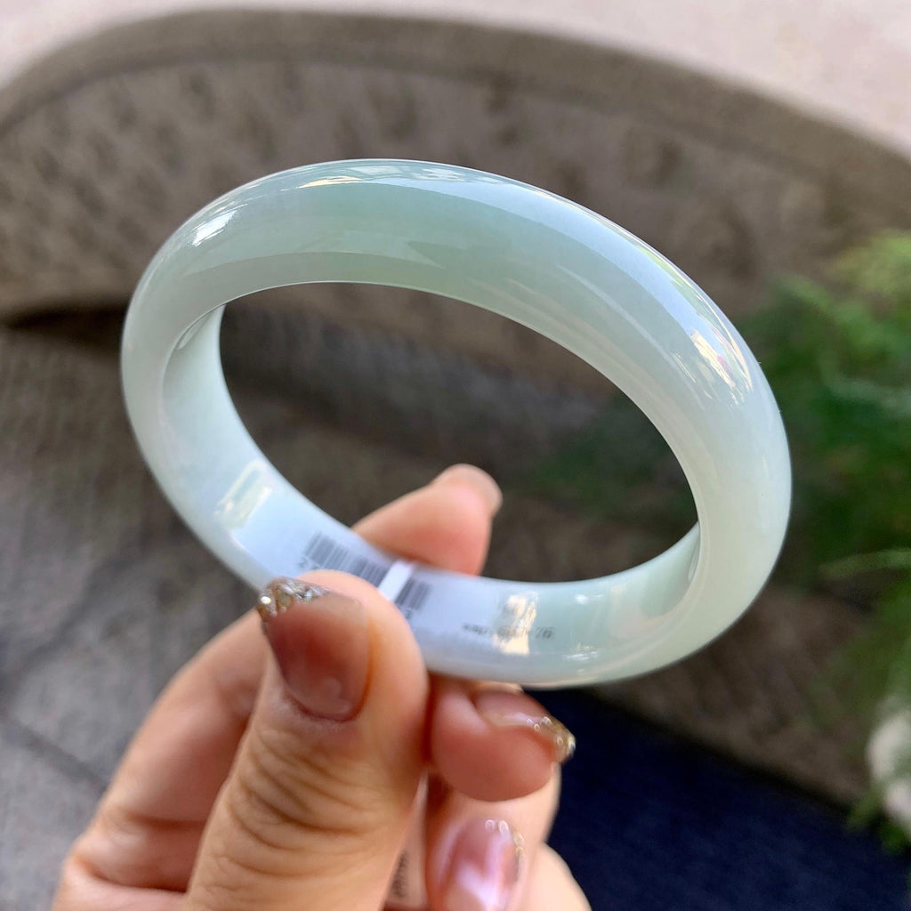 糯种淡晴底贵妃手镯（53.6mm）（yc275315）