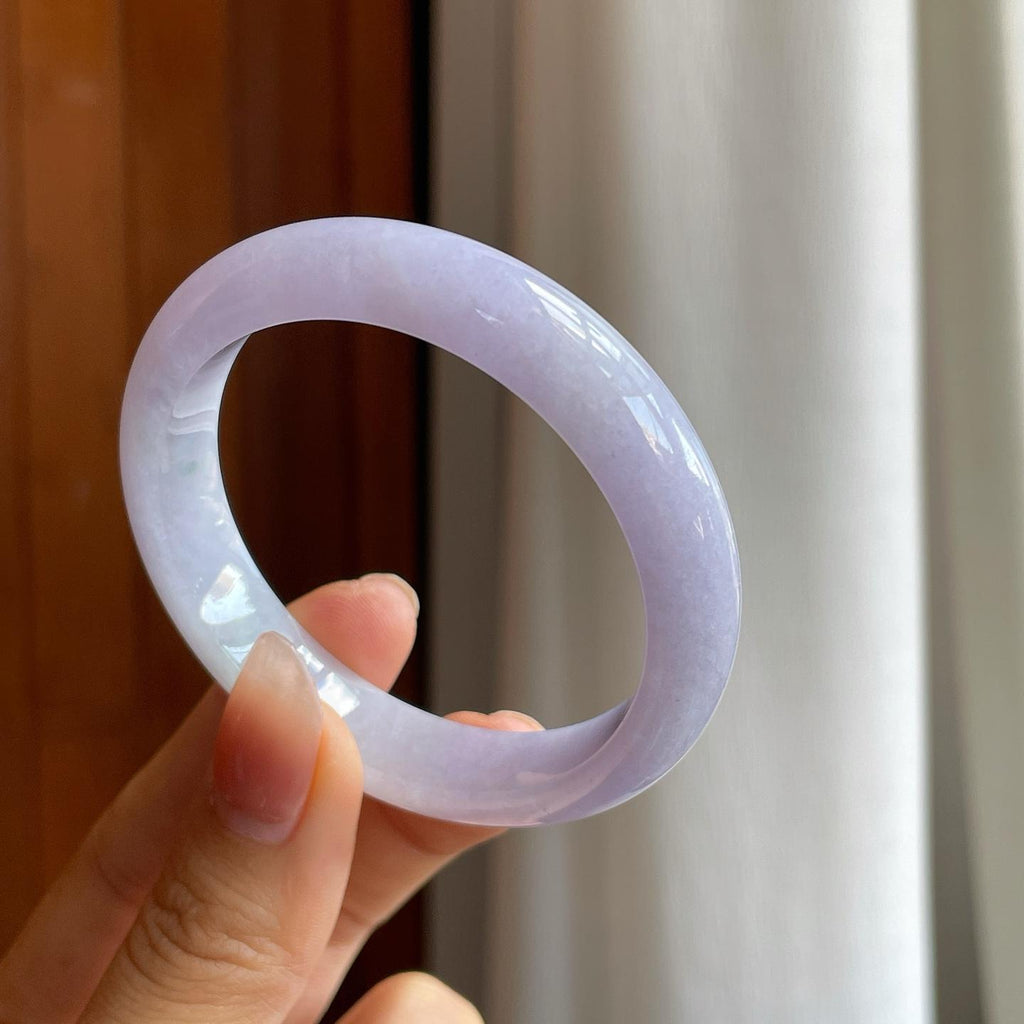 糯冰紫罗兰翡翠平安镯（51.5mm）（yc311443）