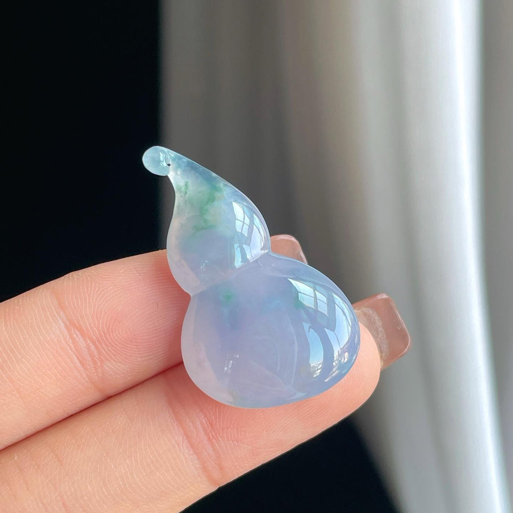 糯冰紫罗兰飘花翡翠葫芦（yc376736）