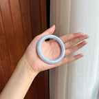 糯冰紫罗兰翡翠圆条手镯（54.4mm)（yc424337）