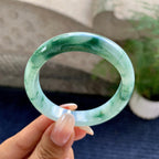 细糯种飘花贵妃手镯（54.2mm）（yc200980）
