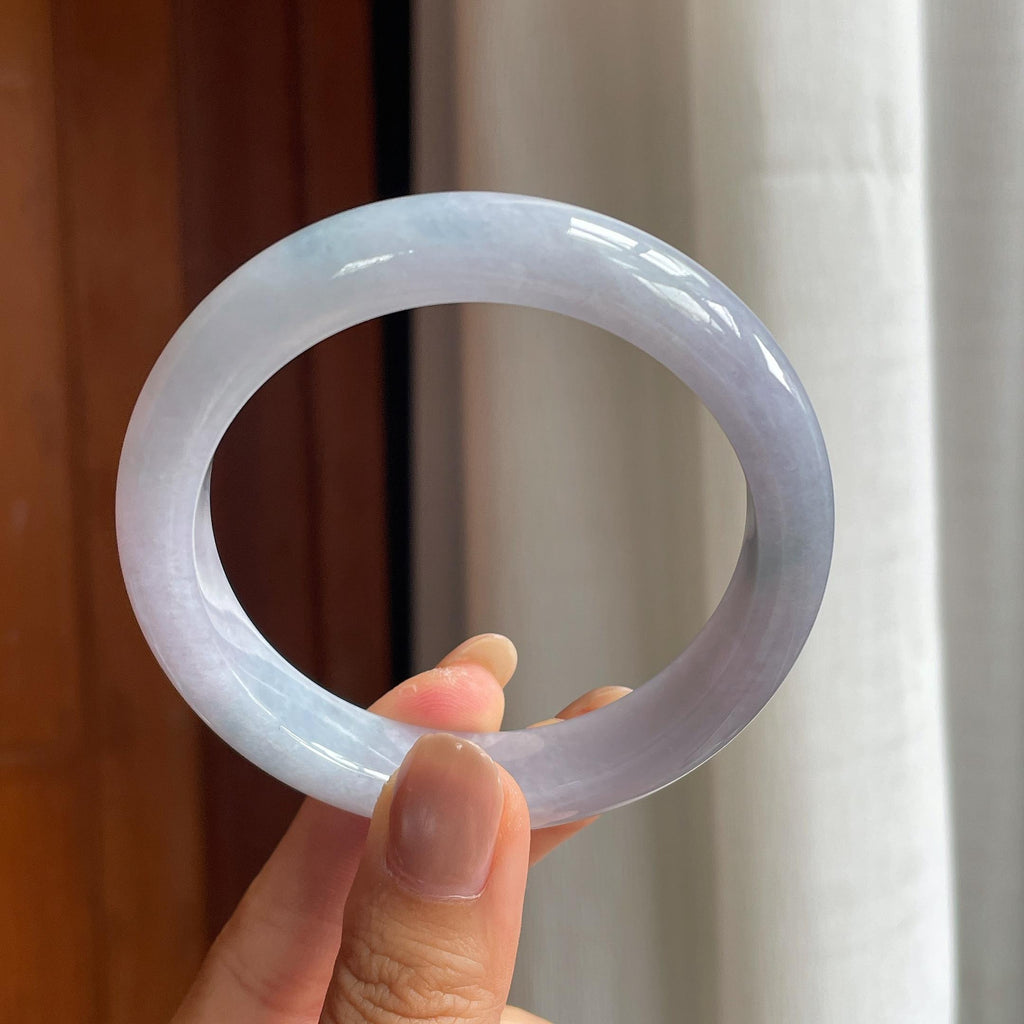糯冰紫罗兰翡翠平安镯（57.5mm）（yc411290）