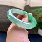 糯冰种飘阳绿平安镯（57.3mm）（yc233920）