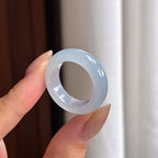 Nhẫn Ngọc Bích Miến Điện Tự Nhiên Loại A Màu Tím Băng Tuyết (yc450389)