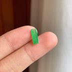 裸石冰种晴绿翡翠无事柱（yc249143）