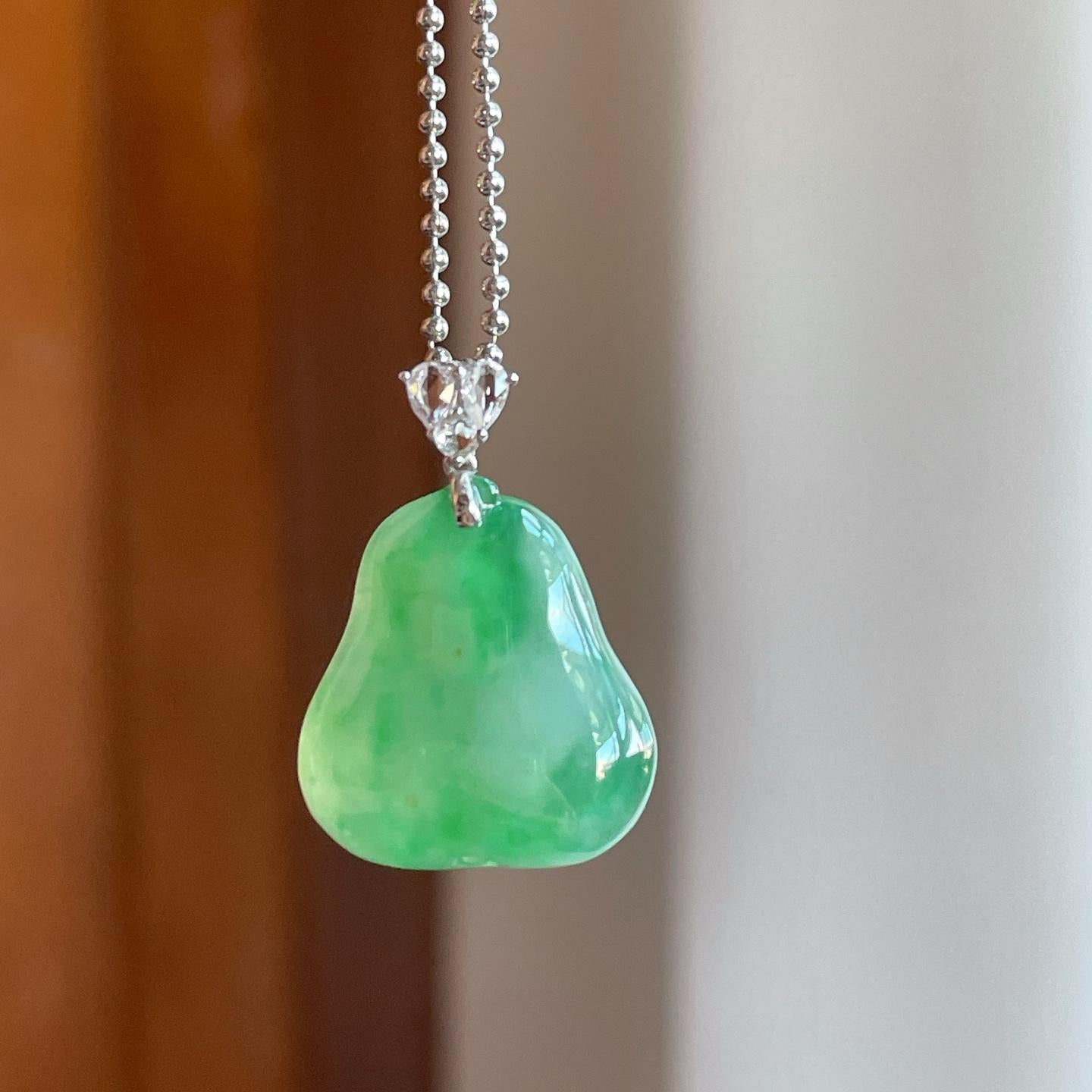 糯冰带色翡翠福瓜（yc265199）