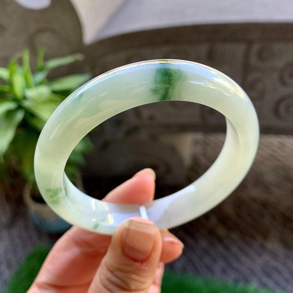 细糯种飘花平安镯（58mm）（yc307327）