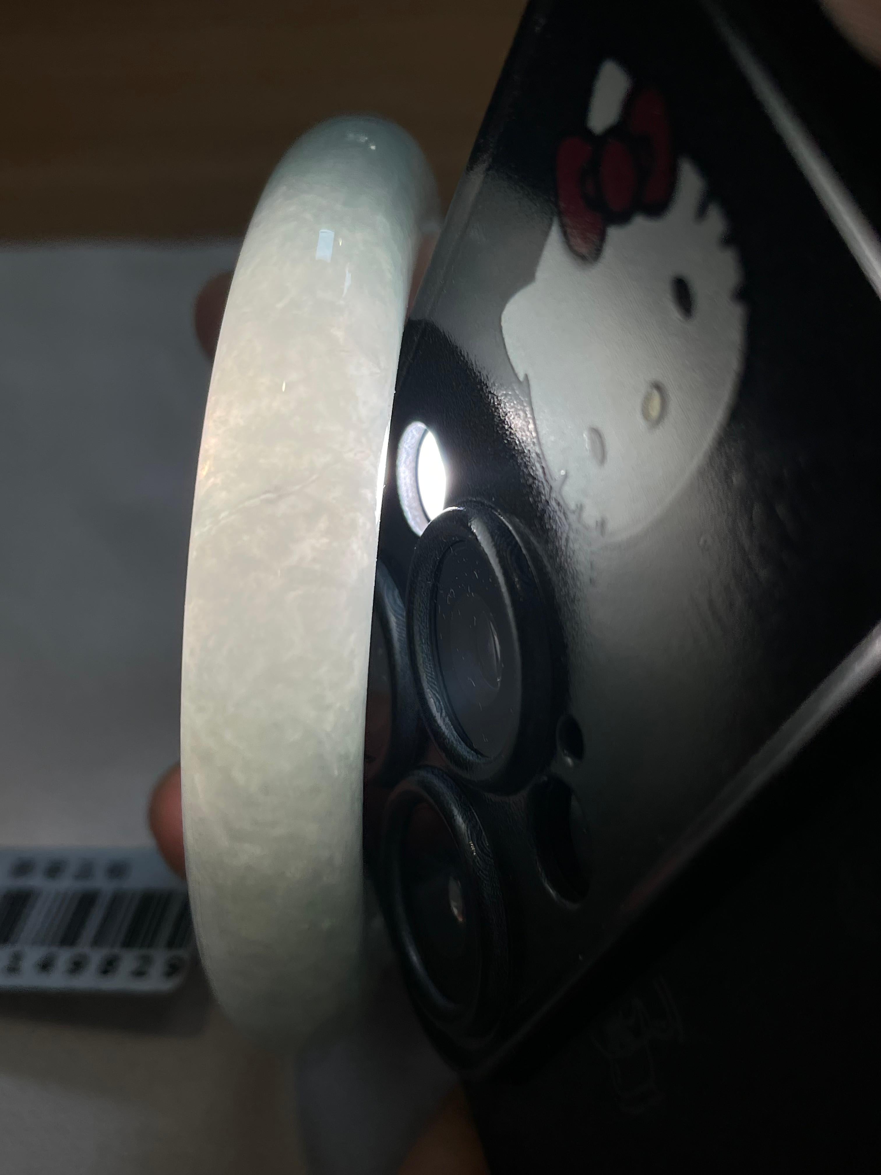 细糯种晴底平安镯（53.4mm）（yc246653）