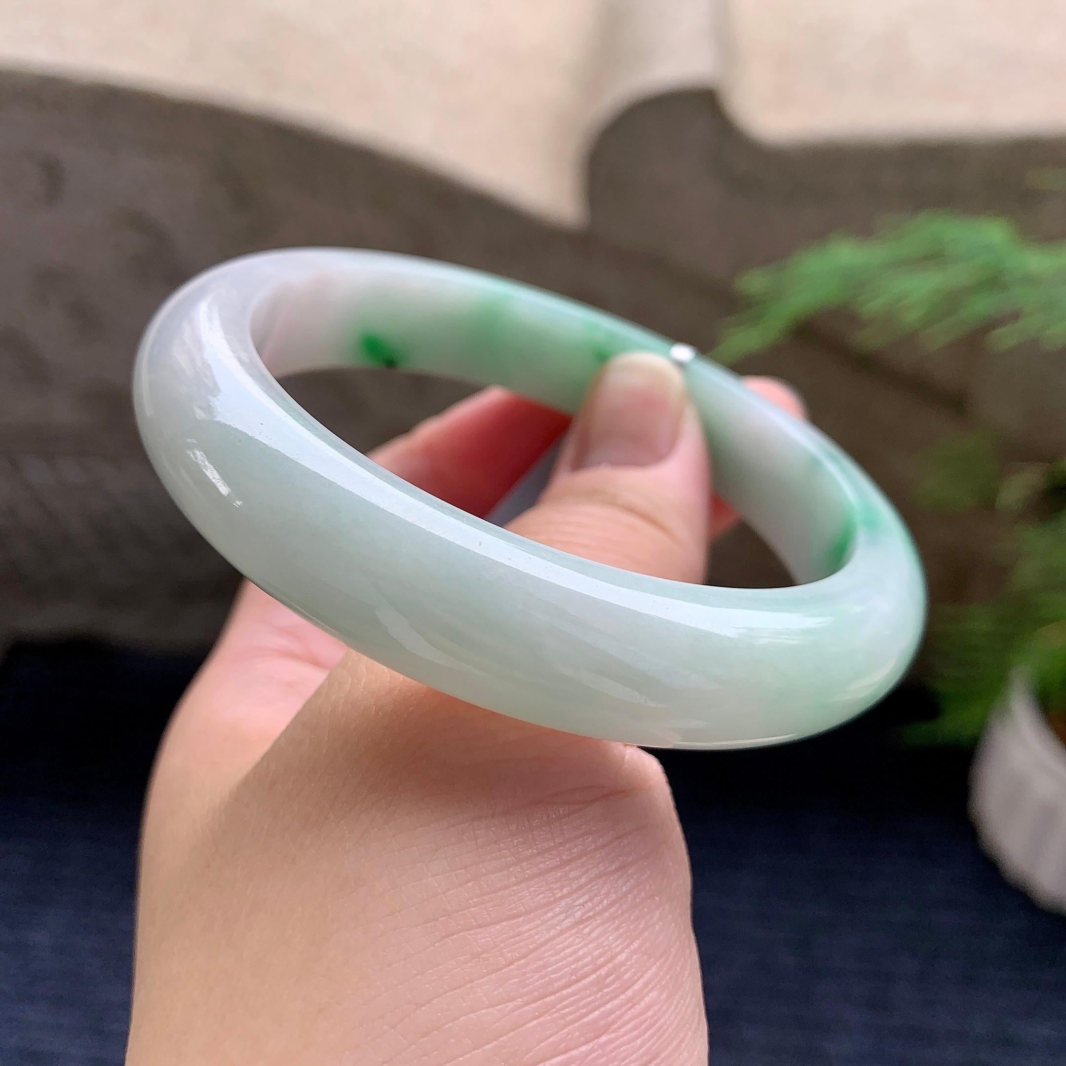 糯种飘花平安镯（60.3mm）（yc194567）