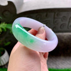 糯冰种春彩宽版轮胎手镯（58.6mm）（yc253000）