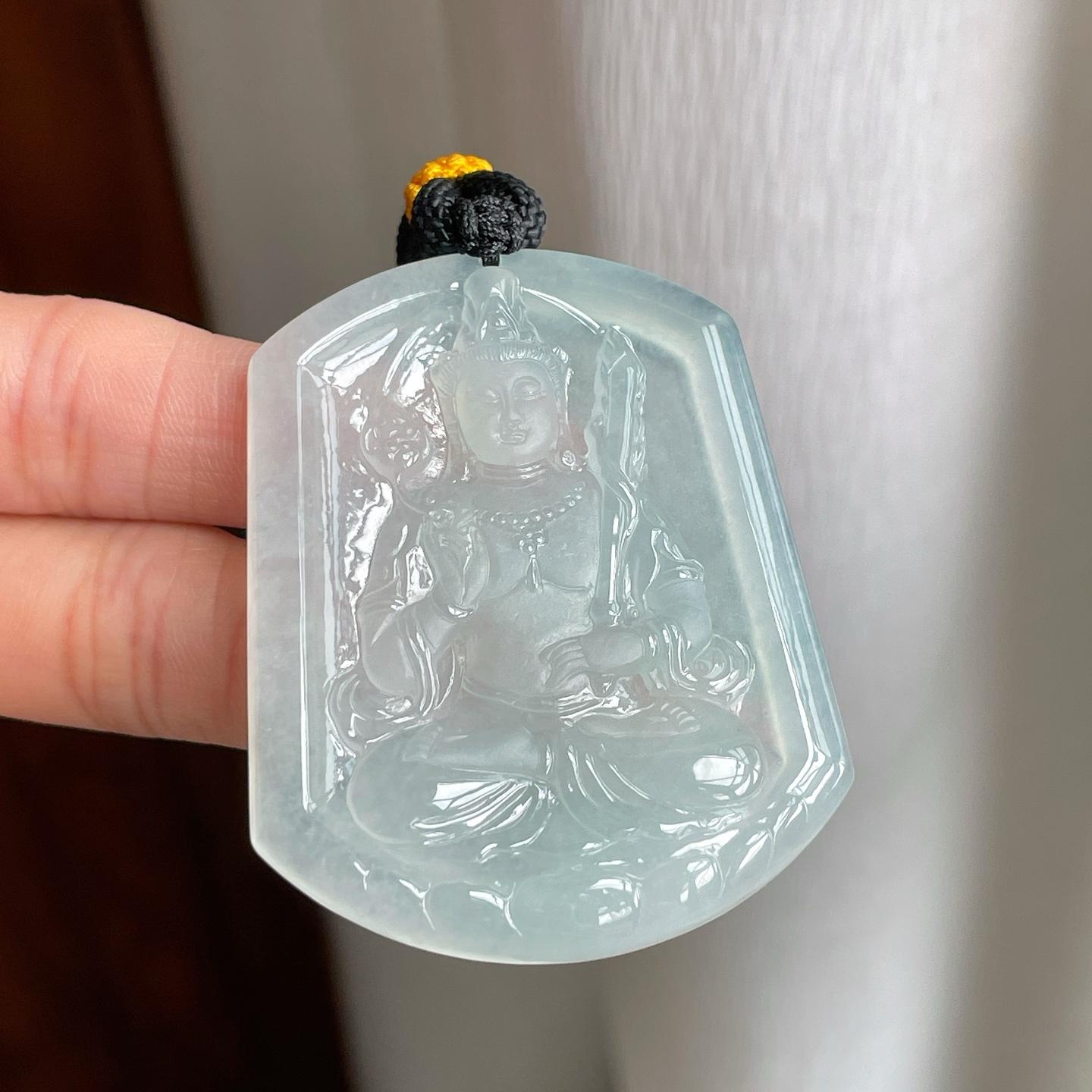 糯冰无色翡翠虚空藏（yc303061）