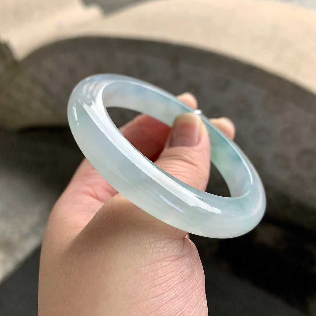 糯冰种晴水平安镯（54.5mm）（yc261145）