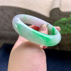 细糯种飘阳绿宽版轮胎手镯（58mm）（yc253747）