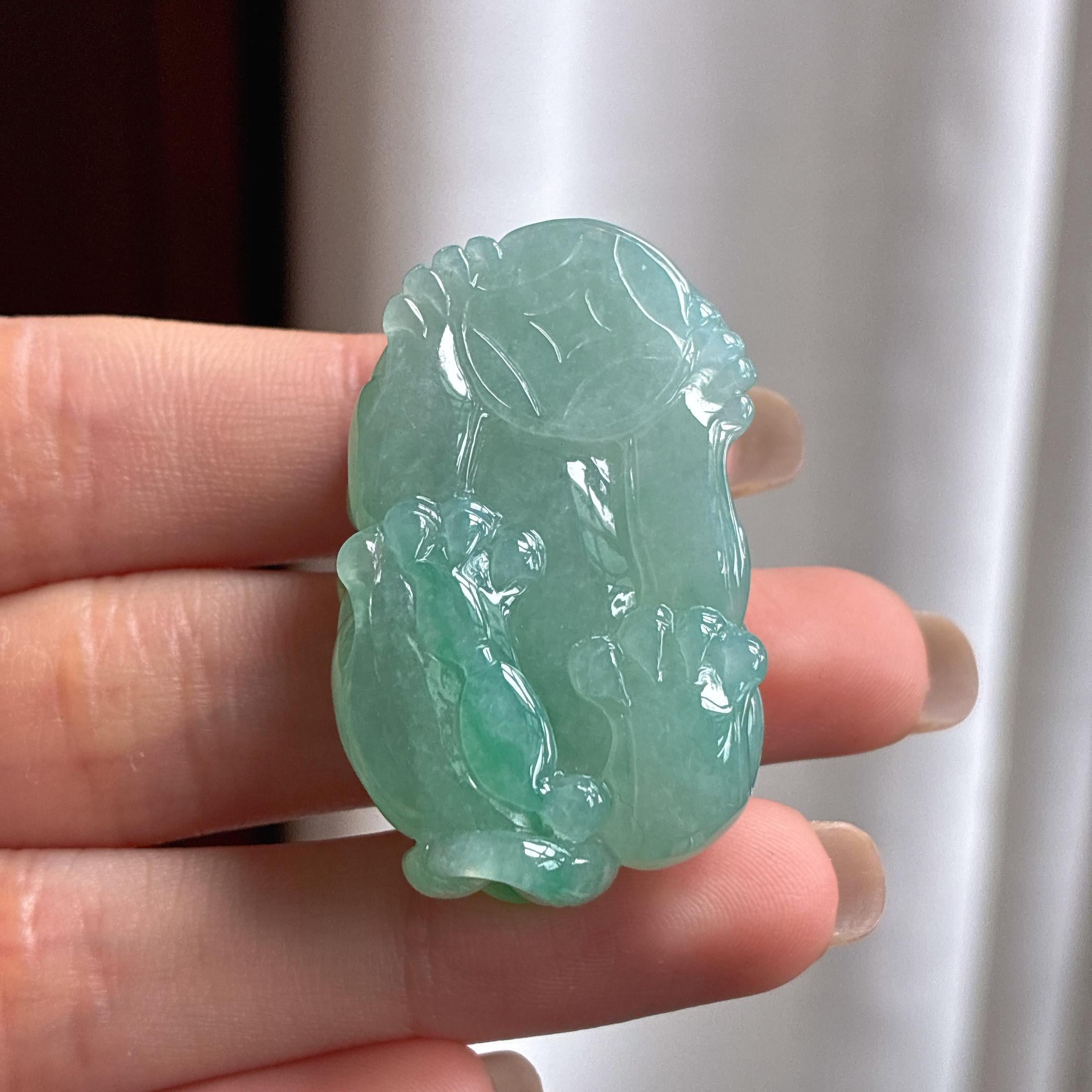 糯冰晴底貔貅 天然缅甸A货翡翠（yc454914）