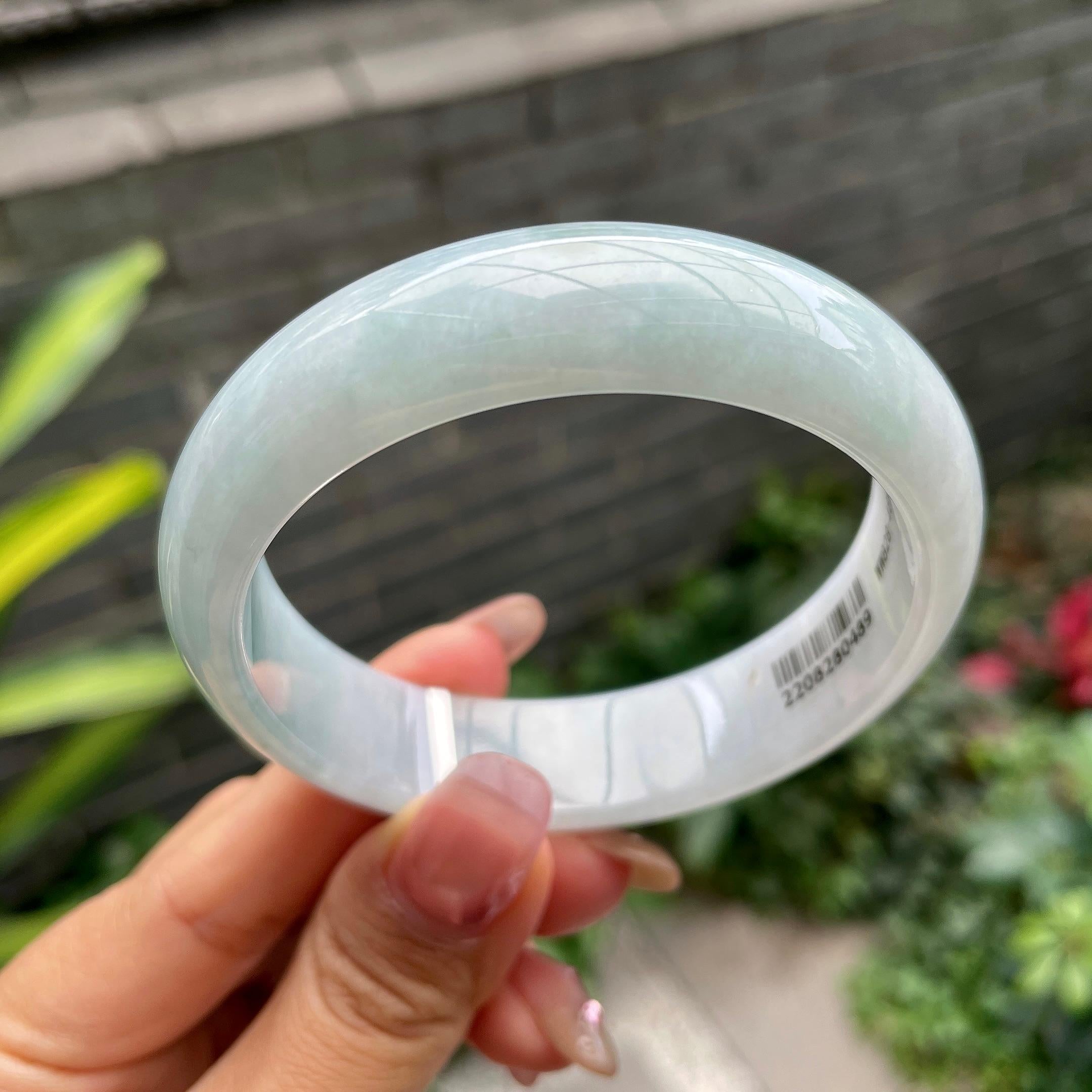 细糯种带底色宽版轮胎镯（57.7mm）（yc297951）