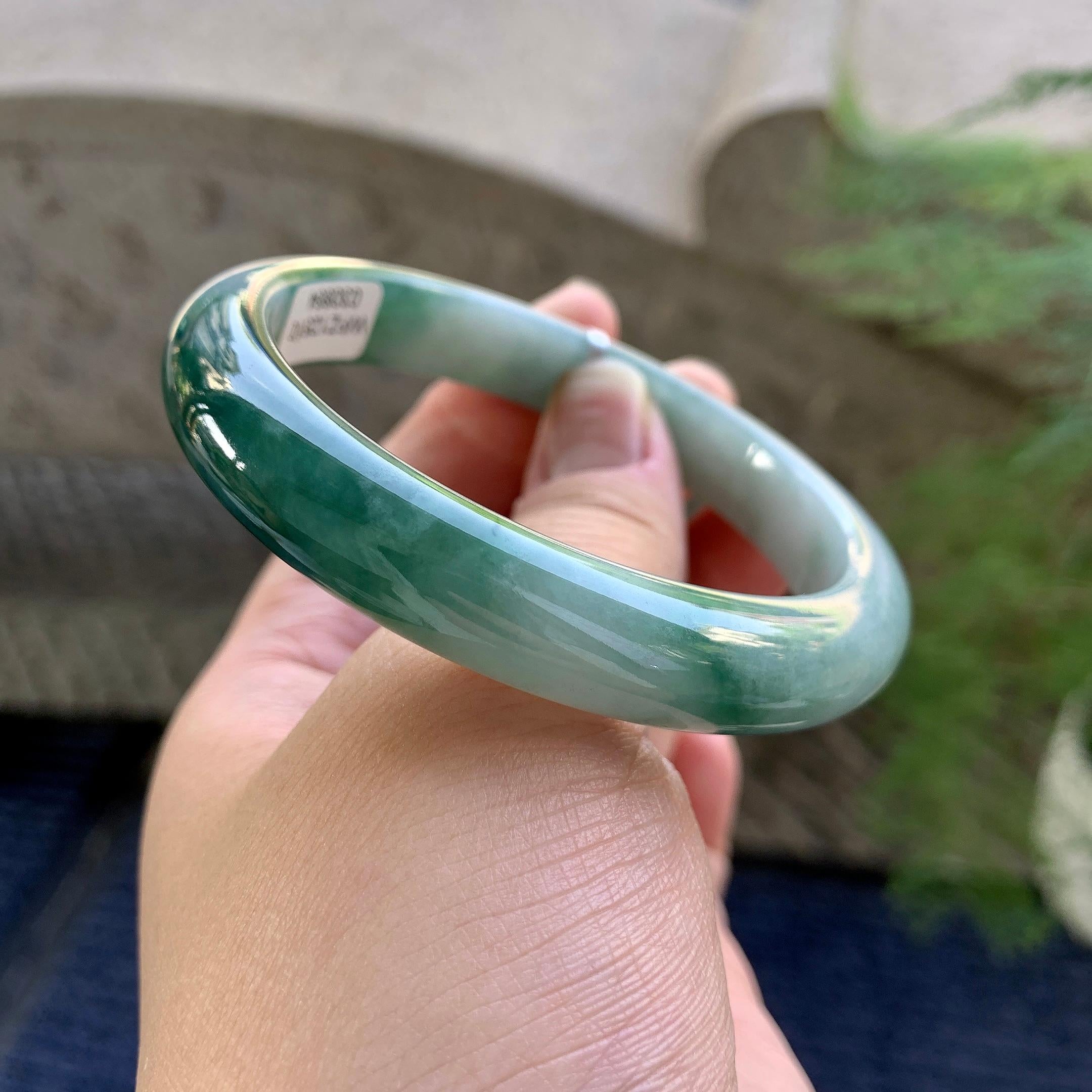 细糯种飘花平安镯（58mm）（yc249420）