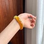 Vòng tay Hoàng phi ngọc phỉ thúy bán băng tuyết 54 vòng Ngọc phỉ thúy Miến Điện tự nhiên loại A (yc450825)