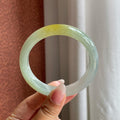 糯冰黄翡正圈平安镯 55圈（yc728387）