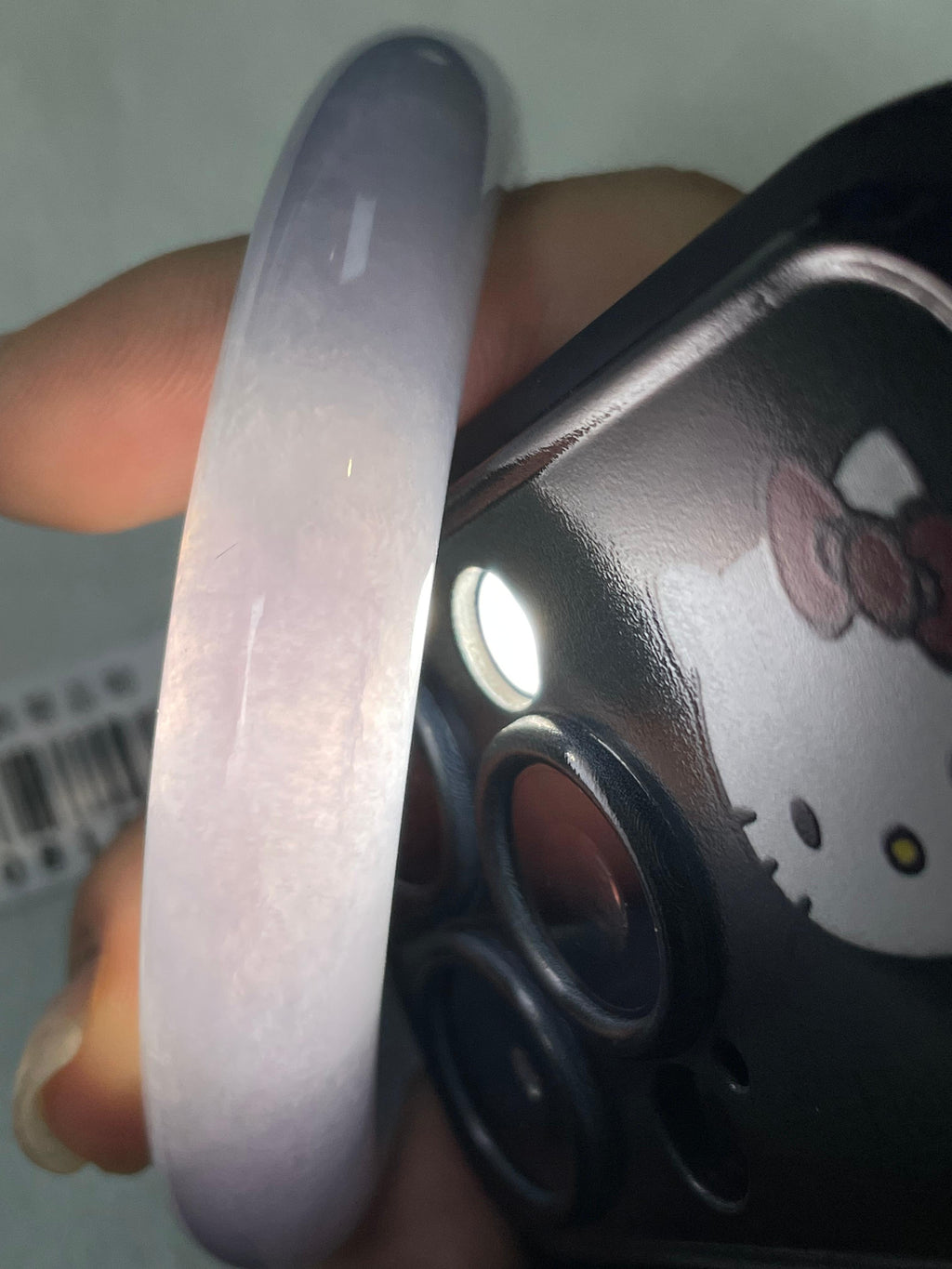 细糯种紫罗兰平安镯（58mm）（yc206656）