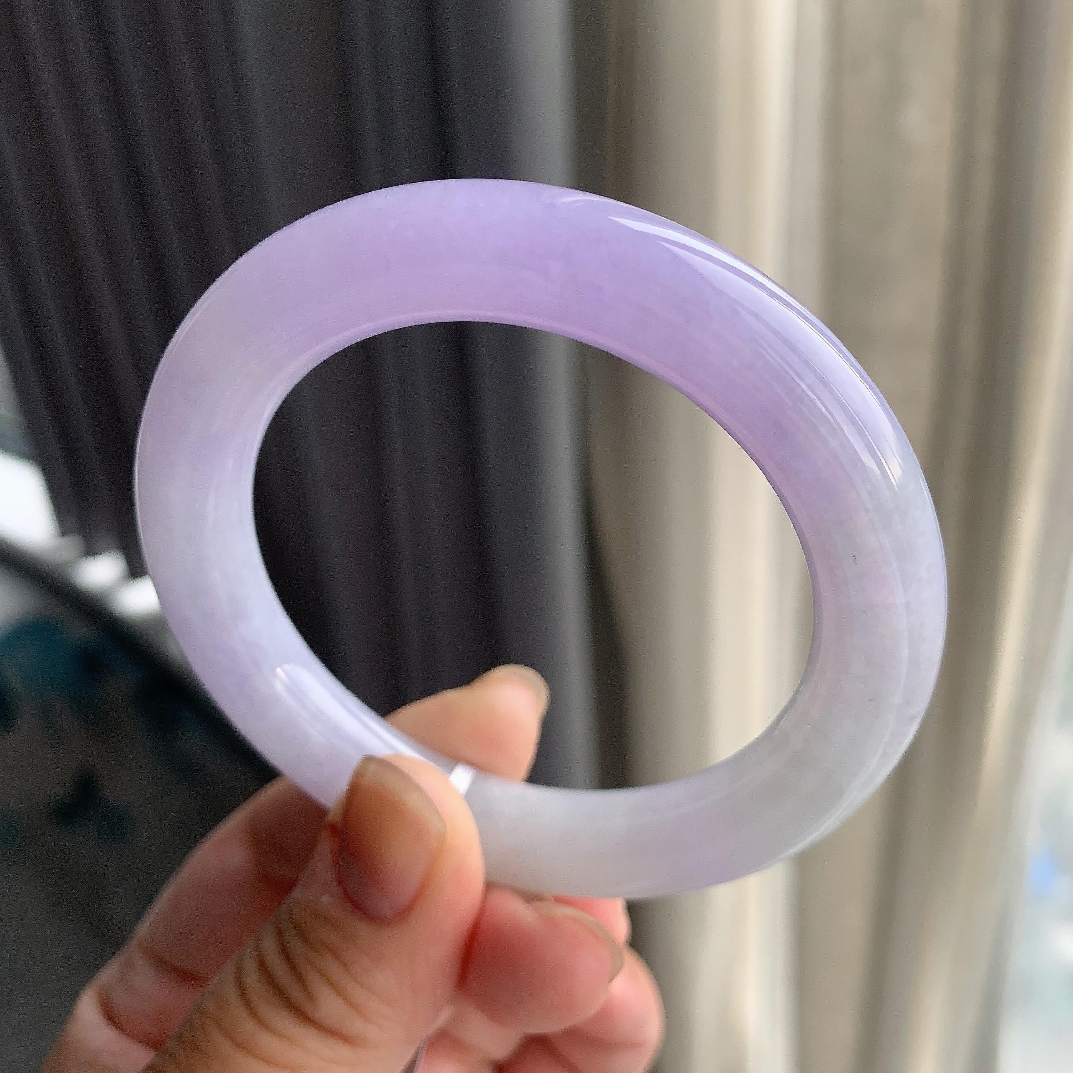 细糯种紫罗兰圆条手镯（56mm）（yc196484）