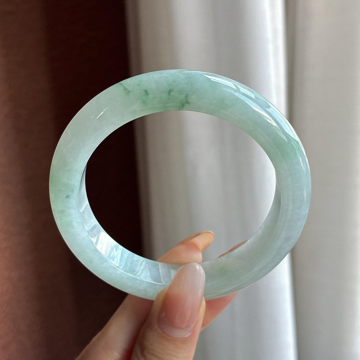 糯冰飘花正圈平安镯 57圈（yc785186）