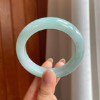 糯冰晴水翡翠平安镯（54.7mm)（yc373945）