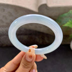 细糯种无色圆条手镯（53.2mm）（yc272079）