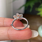 18k金钻镶冰种满绿蛋面戒指   天然缅甸A货翡翠（yc349976）