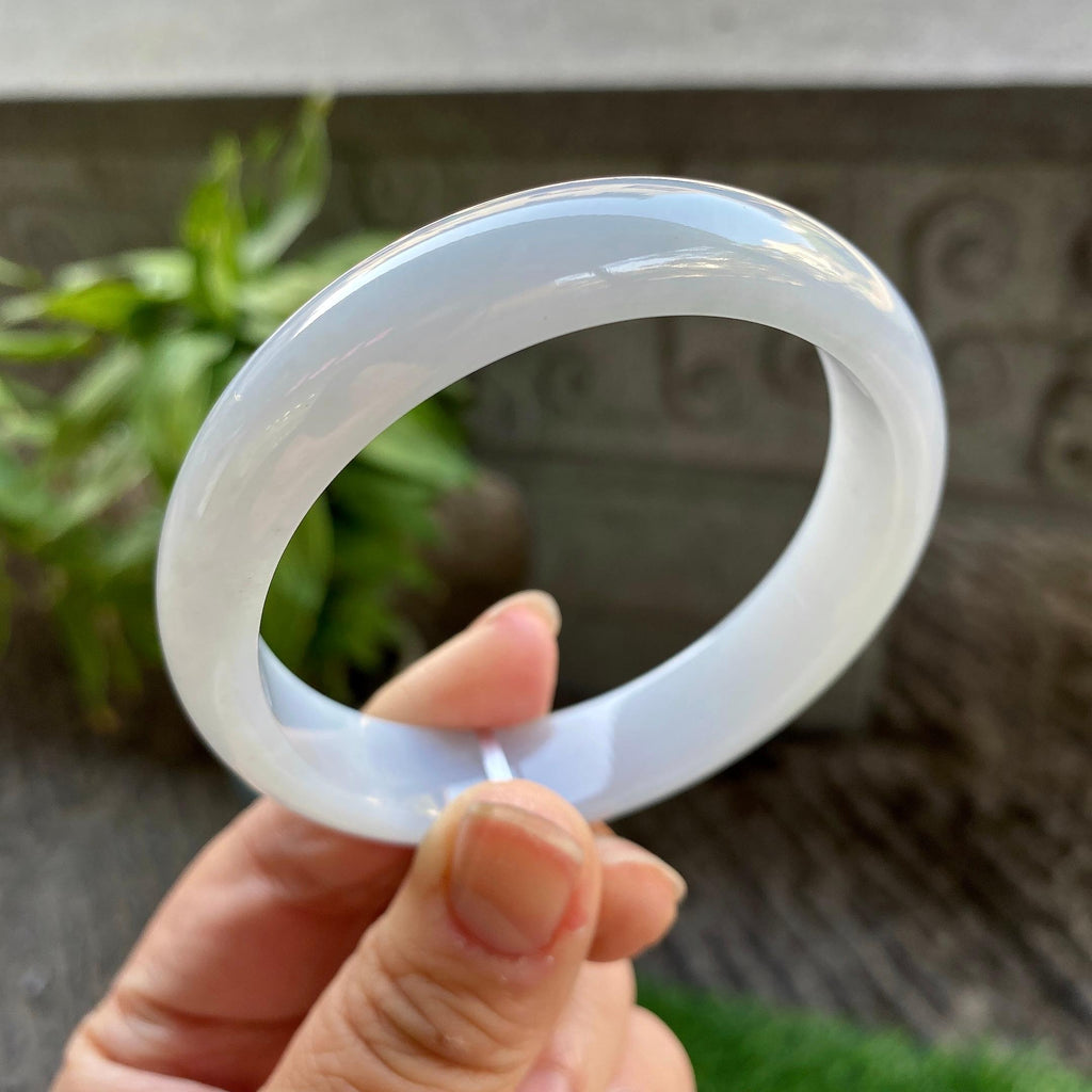 细糯种淡晴底平安镯（56.8mm）（yc311869）