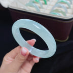 冰种蓝晴底正圈翡翠手镯（57.8mm）