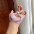 糯冰紫罗兰翡翠平安镯（50.3mm）（yc249156）