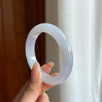 糯冰紫罗兰翡翠平安镯（53.4mm)（yc424220）