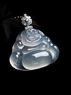 18k金扣冰种翡翠佛公（yc269682）