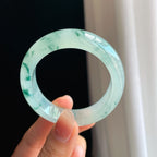 冰种飘花翡翠贵妃镯（54mm）（yc329500）