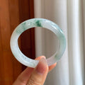 糯冰飘花翡翠平安镯（52.8mm）（yc312937）