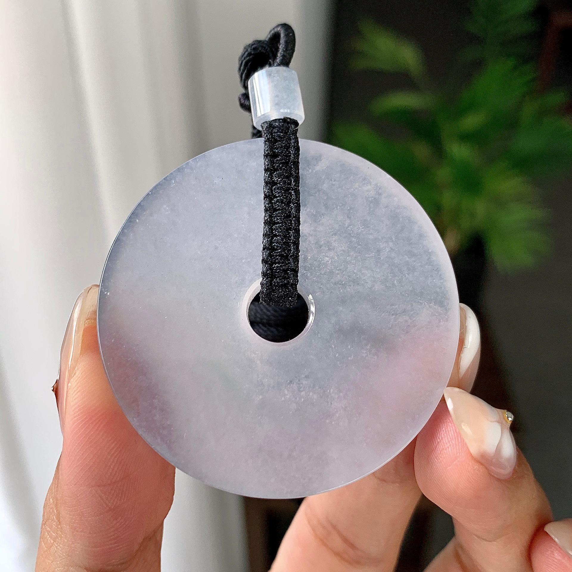 冰种无色平安扣挂件（yc246706）