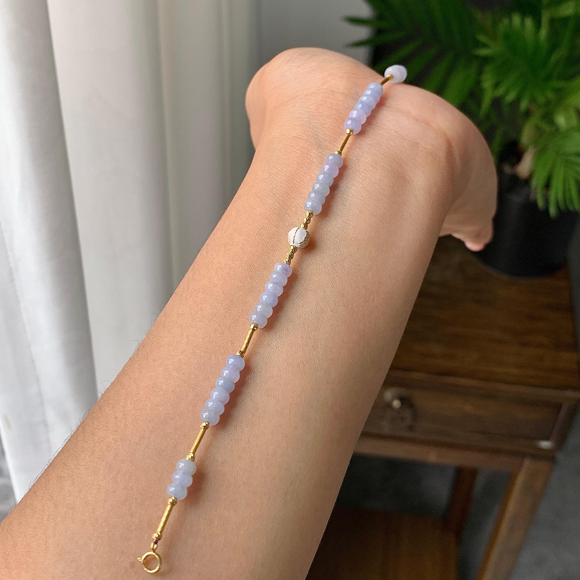 细糯种紫罗兰算盘珠手链（yc207250）