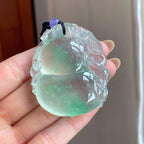 冰玻种飘花翡翠葫芦（yc397143）