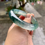冰种晴底飘花平安镯（55.8mm）（yc228512）
