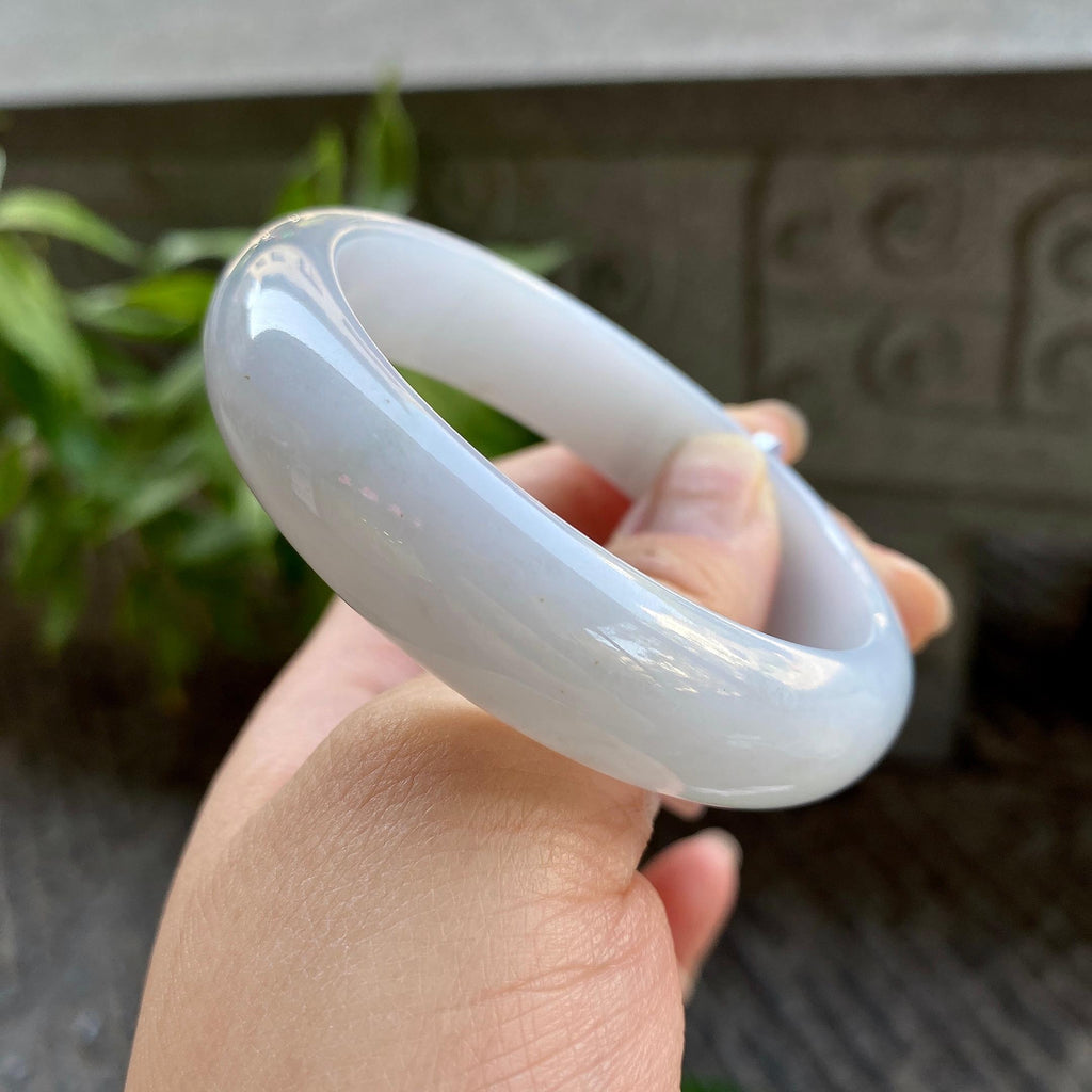 细糯种无色宽版轮胎手镯（57mm）（yc311025）