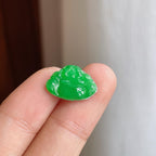 铜托糯种满绿翡翠佛公（yc249144）